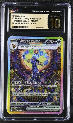 Cgc pristine umbreon 217 - ex,