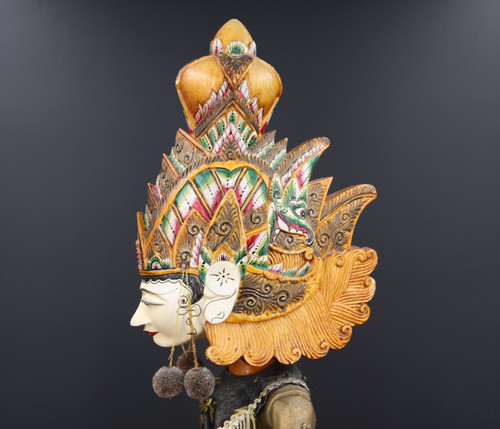 Alte wayang golek - golek, stabpuppe