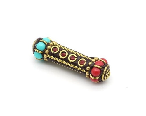Stk indonesische perle tube - 1,